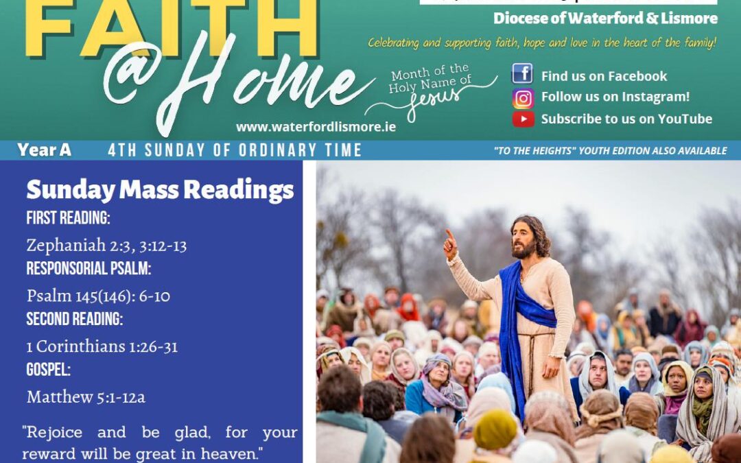 Faith at Home Newsletter – 4th Sunday of Ordinary Time