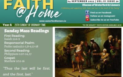 Faith at Home Newsletter – 25th Sunday in Ordinary Time