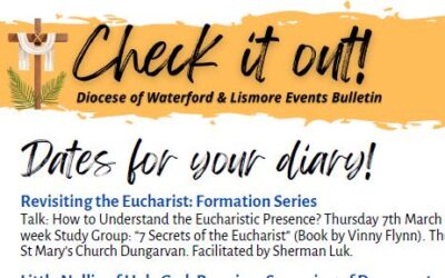 Events to watch out for in the Diocese in the coming weeks