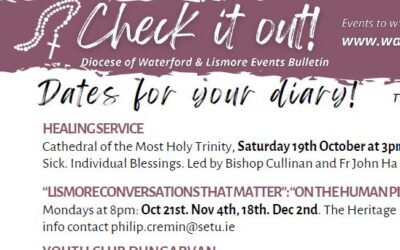 Events to watch out for in the Diocese in the coming weeks