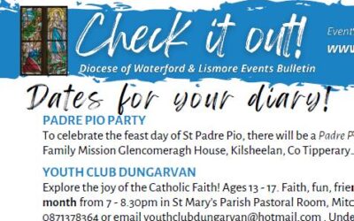 Events to watch out for in the Diocese in the coming weeks