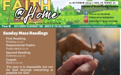 Faith at Home Newsletter – The 28th Sunday in Ordinary Time