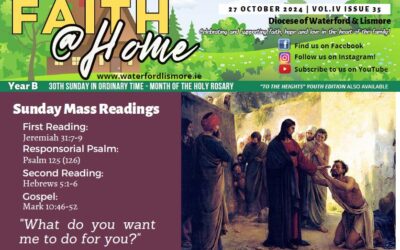 Faith at Home Newsletter – The 30th Sunday in Ordinary Time