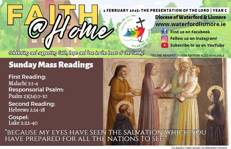 Faith at Home Newsletter – The Presentation of the Lord