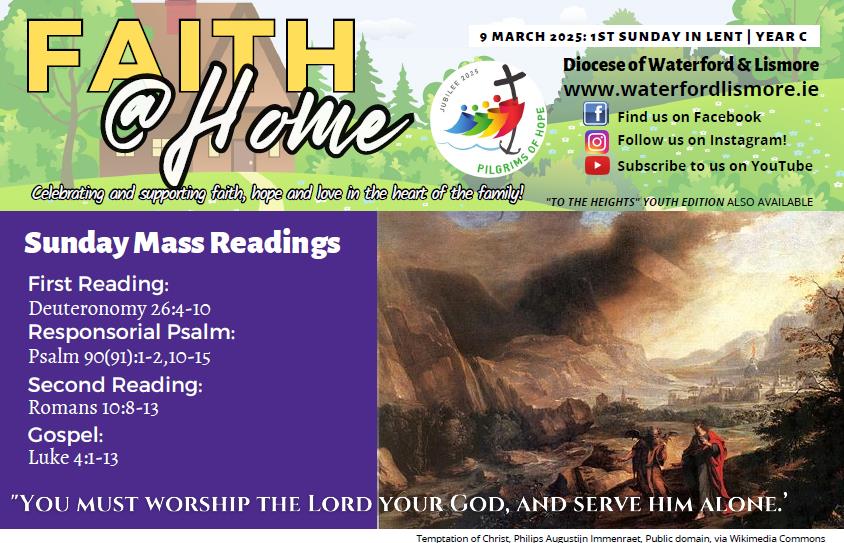 Faith at Home Newsletter – 1st Sunday of Lent