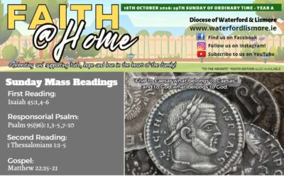 Faith at Home Newsletter – 29th Sunday in Ordinary Time